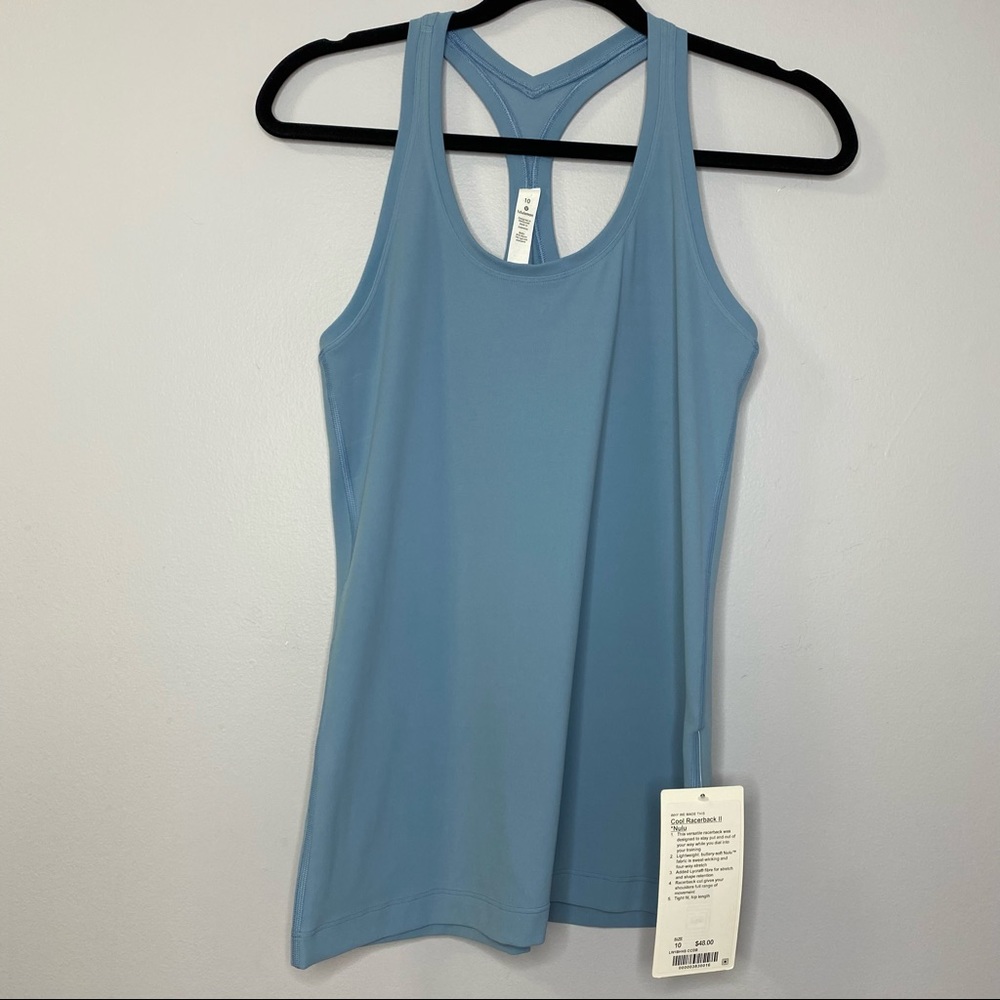 Lululemon Cool Racerback II Nulu Blue Glow - Picture 3 of 9